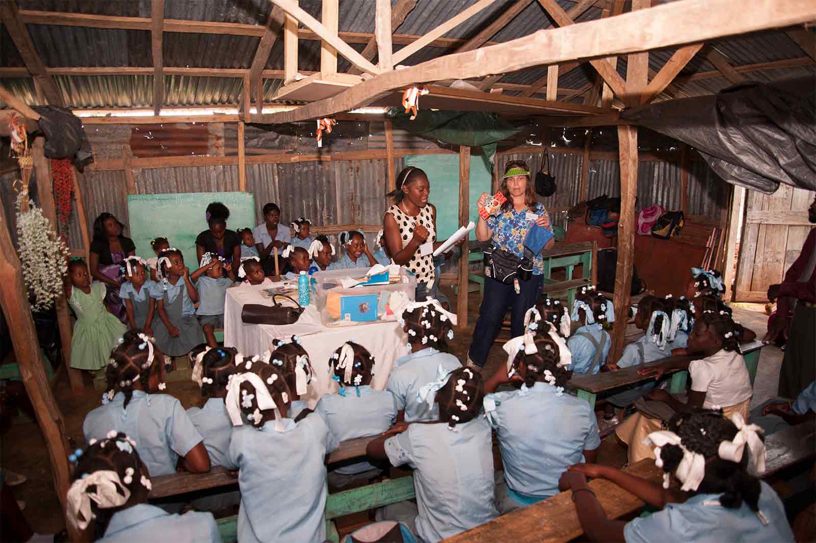 Haiti Health Initiative Photography (Teaching Menstruation in the School House) - Education